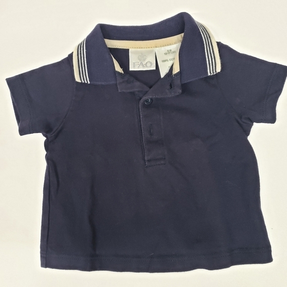 FAO SCHWARZ  BOYS 2 PIECE PLAID OVERALL SHORT SET - Picture 3 of 6